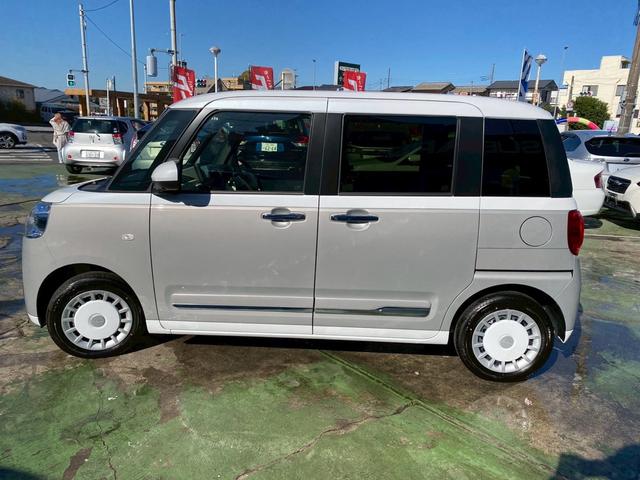 ムーヴキャンバス ストライプスＧ　禁煙車・パノラマビューモニター・スマートキー・シートヒーター・ＬＥＤヘッドライト・サイドカメラ・バックカメラ・ワンタッチ式両側電動スライドドア・フルセグＴＶナビ・Ｂｌｕｅｔｏｏｔｈ接続（17枚目）