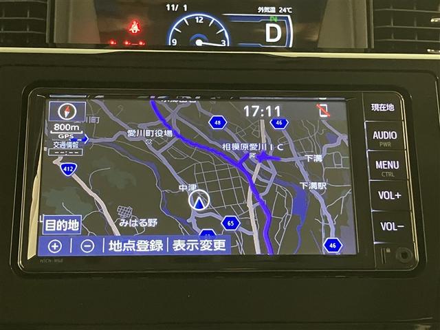 ルーミー カスタムG アイドリング 両側電動SD LEDヘット バックビューモニター 衝突回避ブレーキ スマートキー メモリナビ ワンセグTV クルーズコントロール 点検記録簿 ETC 1オーナー オートエアコン ABS(6枚目)