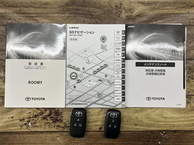 ルーミー カスタムＧ－Ｔ　助手席エアバック　両側オートスライドドア　スマートキープッシュスタート　ＬＥＤライト　１オーナー　横滑り防止機能　クルコン　点検記録簿　ＥＴＣ付　アルミホイール　キーレス　ＤＶＤ　ドラレコ　ナビ＆ＴＶ（20枚目）