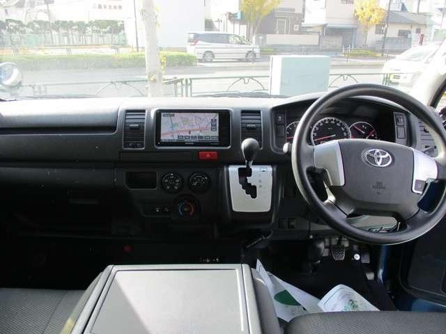 ハイエースバン ロングDX GLパッケージ ディーゼル車 両側スライドドア TVナビ付き オートマチックハイビーム ミュージックサーバ CD パワーステアリング パワーウィンドウ 衝突被害軽減システム キーレスエントリー(11枚目)
