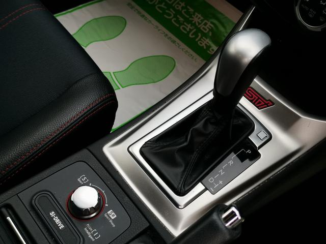 WRX STI Aライン カロッツェリアナビ地デジ Bカメラ 黒ハーフ革シート HIDライト パドルシフト 社外4本出しマフラー STiフロントリップスポイラー 純正18インチAW ブルートゥース(16枚目)