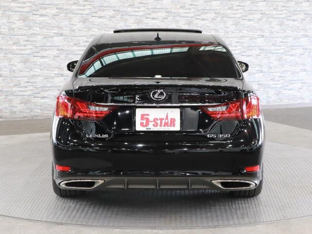 ＧＳ３５０　Ｆスポーツ　サンルーフ／エアロ／黒革シート／シートベンチレーション／電動シート／レーダークルコン／ステアリングヒーター／ヘッドライトウォッシャー／電動リアゲート／純正ＨＤＤナビ／バックカメラ／地デジ／ＬＥＤオート(12枚目)