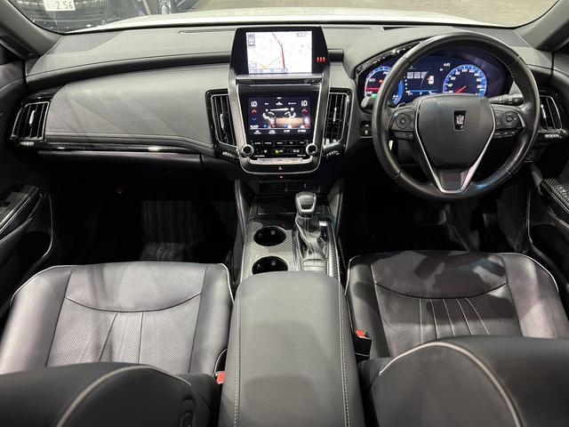 クラウンハイブリッド RSアドバンス 黒本革電動メモリーシート/スパッタリングAW/シートベンチレーション/3眼LED/HUD/トヨタセーフティセンス/レーダークルコン/BSM/RCTA/100V電源/純正ナビ/バックカメラ(22枚目)