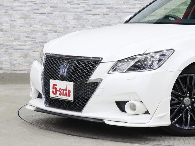 クラウンハイブリッド アスリートＧ　サンルーフ／社外フルエアロ／スパッタリング１８ＡＷ／黒本革電動メモリーシート／シートベンチレーション／クルーズコントロール／クリアランスソナー／オートマチックハイビーム／ステアリングヒーター／純正ナビ（16枚目）