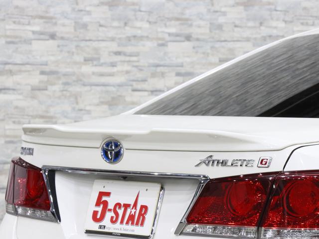 クラウンハイブリッド アスリートＧ　サンルーフ／社外フルエアロ／スパッタリング１８ＡＷ／黒本革電動メモリーシート／シートベンチレーション／クルーズコントロール／クリアランスソナー／オートマチックハイビーム／ステアリングヒーター／純正ナビ（18枚目）