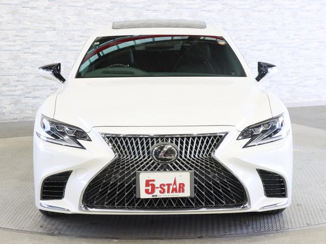 ＬＳ ＬＳ５００　Ｉパッケージ　サンルーフ／黒本革電動メモリーシート／シートベンチレーション／３眼ＬＥＤ／ＨＵＤ／レクサスセーフティシステム＋Ａ／レーダークルコン／アダプティブハイビーム／パノラミックビューモニター／純正ナビ（11枚目）