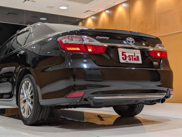 カムリ ハイブリッド　Ｇパッケージ・プレミアムブラック　半革シート／レーダークルコン／クリアランスソナー／レーンアシスト／ＢＳＭ／純正ナビ／バックカメラ／地デジ／ＬＥＤオート／純正ＡＷ／Ｄ記録簿有（11枚目）