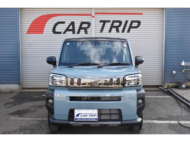 タフト G ダーククロムベンチャー 届出済未使用車 スマートアシスト サンル-フ ブレ-キ制御付誤発進抑制機能 レ-ンキ-プ 障害物センサ- シートヒーター クルーズコントロール プッシュスタート LEDヘッドライト 純正アルミホイール(3枚目)