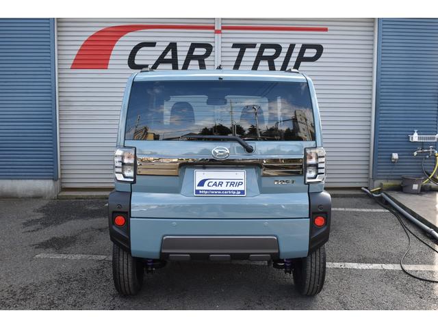 タフト G ダーククロムベンチャー 届出済未使用車 スマートアシスト サンル-フ ブレ-キ制御付誤発進抑制機能 レ-ンキ-プ 障害物センサ- シートヒーター クルーズコントロール プッシュスタート LEDヘッドライト 純正アルミホイール(4枚目)