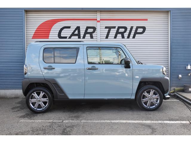 タフト G ダーククロムベンチャー 届出済未使用車 スマートアシスト サンル-フ ブレ-キ制御付誤発進抑制機能 レ-ンキ-プ 障害物センサ- シートヒーター クルーズコントロール プッシュスタート LEDヘッドライト 純正アルミホイール(5枚目)