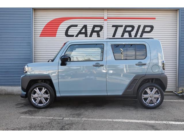 タフト G ダーククロムベンチャー 届出済未使用車 スマートアシスト サンル-フ ブレ-キ制御付誤発進抑制機能 レ-ンキ-プ 障害物センサ- シートヒーター クルーズコントロール プッシュスタート LEDヘッドライト 純正アルミホイール(6枚目)