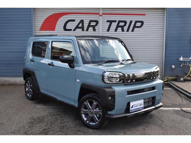 タフト G ダーククロムベンチャー 届出済未使用車 スマートアシスト サンル-フ ブレ-キ制御付誤発進抑制機能 レ-ンキ-プ 障害物センサ- シートヒーター クルーズコントロール プッシュスタート LEDヘッドライト 純正アルミホイール(7枚目)