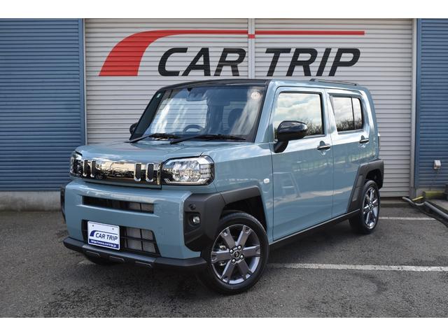 タフト G ダーククロムベンチャー 届出済未使用車 スマートアシスト サンル-フ ブレ-キ制御付誤発進抑制機能 レ-ンキ-プ 障害物センサ- シートヒーター クルーズコントロール プッシュスタート LEDヘッドライト 純正アルミホイール(8枚目)