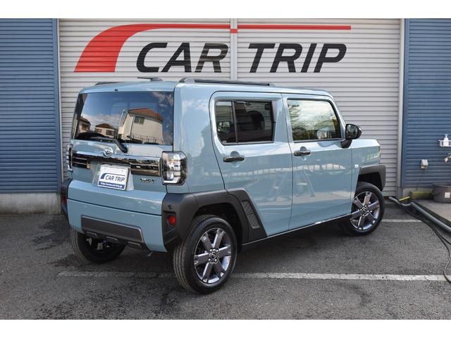 タフト G ダーククロムベンチャー 届出済未使用車 スマートアシスト サンル-フ ブレ-キ制御付誤発進抑制機能 レ-ンキ-プ 障害物センサ- シートヒーター クルーズコントロール プッシュスタート LEDヘッドライト 純正アルミホイール(9枚目)