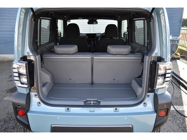 タフト G ダーククロムベンチャー 届出済未使用車 スマートアシスト サンル-フ ブレ-キ制御付誤発進抑制機能 レ-ンキ-プ 障害物センサ- シートヒーター クルーズコントロール プッシュスタート LEDヘッドライト 純正アルミホイール(19枚目)