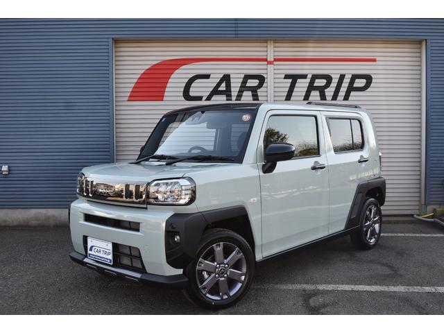 タフト G ダーククロムベンチャー 届出済未使用車 スマートアシスト サンル-フ ブレ-キ制御付誤発進抑制機能 レ-ンキ-プ 障害物センサ- シートヒーター クルーズコントロール プッシュスタート LEDヘッドライト 純正アルミホイール(8枚目)