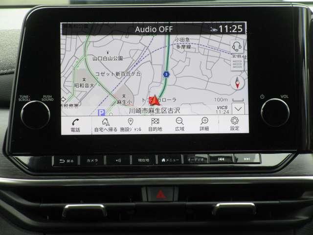 オーラ G FOUR 4WD ニッサンコネクトナビ 試乗車 エマブレ 全周囲 LDW 記録簿 アダプティブクルーズ 盗難防止システム オートエアコン スマートキー バックカメラ LEDライト アルミホイール 4WD ETC車載器 ナビTV 禁煙(4枚目)