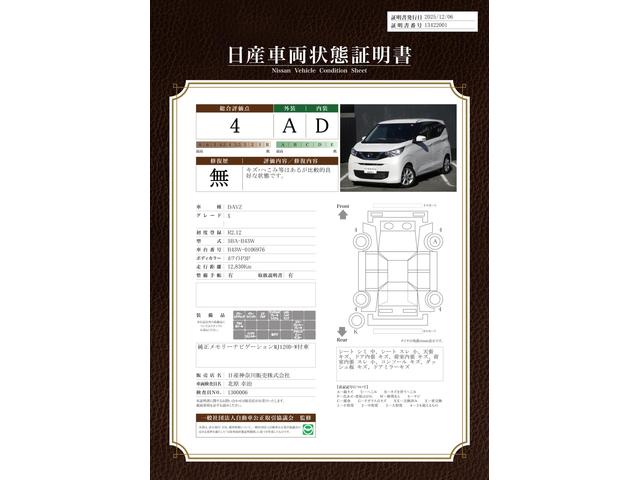 車両状態評価書