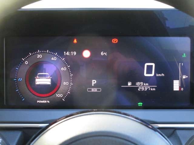 ノート １．２　Ｘ　社用車・ＭＭ２２３Ｄ－Ｌナビゲーション＆アラウン　リアカメラ　衝突被害軽減ブレ－キ　全方位カメラ　ＥＴＣ付　禁煙車　レーンアシスト　インテリジェントキー　ワンオーナー　ドラレコ　アイドリングストップ　整備記録簿　盗難防止システム　ワンセグＴＶ　ＡＢＳ（6枚目）