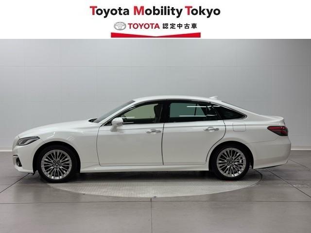 クラウンハイブリッド S エレガンススタイルII イモビライザー バックモニター ナビ&TV アルミホイール オートクルーズコントロール 記録簿 AC100V スマートキー フルセグ キーレス ETC ドラレコ メモリーナビ DVD再生 PWシート(3枚目)