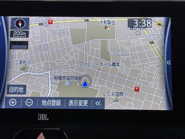 ハリアーハイブリッド Ｚ　地上デジタル　衝突被害軽減　サイドエアバッグ　ＬＥＤランプ　Ｂモニタ　クルコン　ナビＴＶ　１オーナー　アイドリングストップ　横滑り防止装置　スマートキー　盗難防止システム　ＡＢＳ　アルミ　ＥＴＣ付（5枚目）