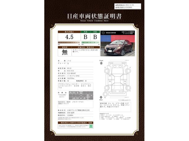 車両状態評価書