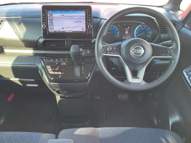 ルークス ６６０　ハイウェイスターＸ　９インチナビ　両側オートスライドドア　アイスト　衝突被害軽減ブレ－キ　マルチビューカメラ　車線逸脱警報装置　禁煙　ＥＴＣ　ＬＥＤ　スマートキー　パワーウィンドウ　ワンオーナー　カーテンエアバック　ドライブレコーダー　ナビＴＶ　バックカメラ（4枚目）