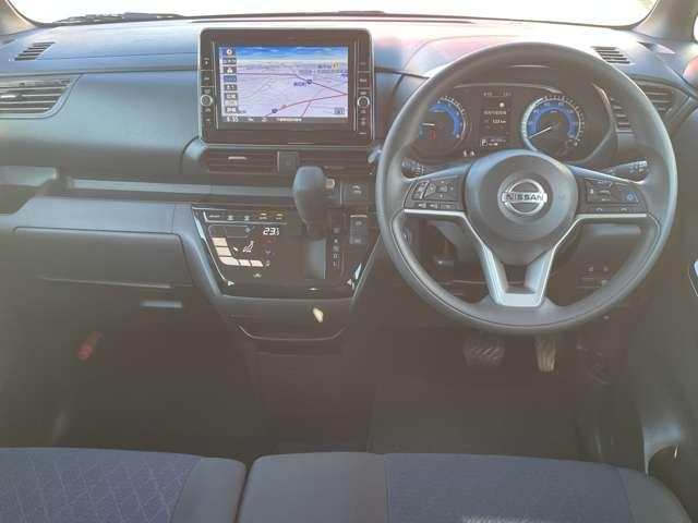 ルークス 660 ハイウェイスターX プロパイロット エディション 9インチナビ 前後ドラレコ ETC 快適パッ 左右パワースライドドア アイドリング イモビ パノラマモニター 助手席エアバッグ 衝突軽減ブレーキ PW ナビ&TV 1セグ 禁煙 LEDヘッドライト LDW スマートキー ETC ワンオーナー車(4枚目)