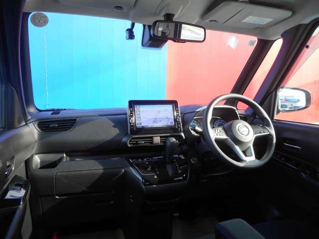 ルークス ６６０　ハイウェイスターＸ　前後ドライブレコーダー・ＳＯＳコール　アイスト　衝突被害軽減ブレ－キ　マルチビューカメラ　車線逸脱警報装置　ＥＴＣ　ＬＥＤ　スマートキー　パワーウィンドウ　ワンオーナー　カーテンエアバック　ドライブレコーダー　ナビＴＶ　バックカメラ（4枚目）