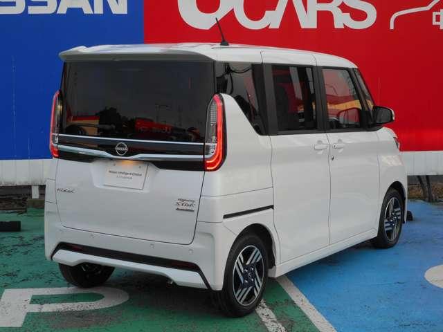 ルークス 660 ハイウェイスターX 当社試乗車UP・ハイビームアシスト アイスト 衝突被害軽減ブレ-キ マルチビューカメラ 車線逸脱警報装置 禁煙 LED スマートキー パワーウィンドウ ワンオーナー カーテンエアバック ナビTV バックカメラ パワステ オートエアコン(2枚目)