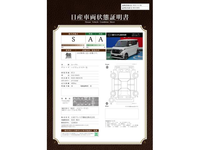 車両状態評価書
