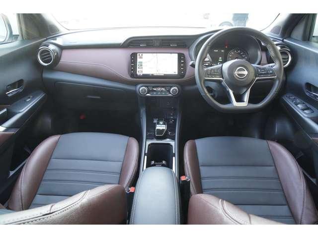 キックス 1.2 X ツートーン インテリアエディション (e-POWER) 当社試乗車アップ 純正ナビ レーダークルーズ 禁煙 被害軽減ブレーキ LEDヘッドライト アラウンドビューモニター インテリジェントキー アイドリングストップ メモリ-ナビ エアコン パワステ キーレス パワーウィンドウ ABS(4枚目)