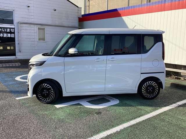 ルークス ６６０　ハイウェイスターＧターボ　アーバンクロム　メモリーナビゲーション　ターボ車　レーダークルーズ　１オーナー　バックカメラ　衝突被害軽減システム　アイドリングストップ　全周囲カメラ　盗難防止　スマートキー　アルミホイール　車線逸脱警報　キーレス（4枚目）