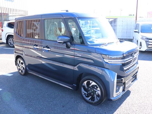 スペーシアカスタム ハイブリッドXS 届出済未使用車 純正9インチナビ 全周囲カメラ セーフティサポート 両側パワースライドドア クルーズコントロール クリアランスソナー 純正15AW シートヒーター プッシュスタート スマートキー(6枚目)