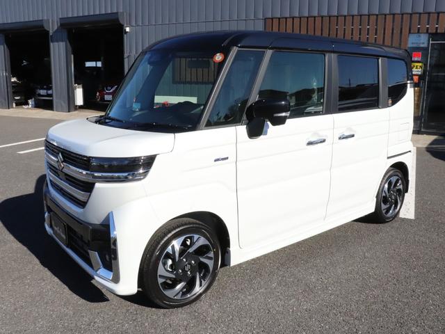 スペーシアカスタム ハイブリッドXS 届出済未使用車 純正9インチナビ 全周囲カメラ セーフティサポート 両側パワースライドドア クルーズコントロール クリアランスソナー 純正15AW シートヒーター プッシュスタート スマートキー(7枚目)