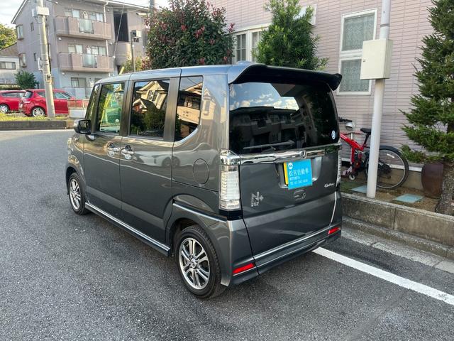 N-BOX+カスタム G・ターボパッケージ スマ-トキ- パワーウインドウ 禁煙 エアB iストップ ターボ車 ETC付き 電動格納ミラー ナビ SDナビ パワステ 両側オートスライドドア 整備記録簿 ABS 運転席助手席エアバッグ(8枚目)