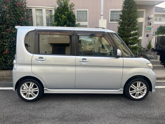 タント カスタムＲＳ　ＥＴＣ付　禁煙　横滑り防止　運転席助手席エアバッグ　ＴＶナビ　リモコンキー　ターボ車　ＰＳ　パワーウインド　安全ボディ　運転席エアバック　ＡＢＳ　ＳＤ（3枚目）