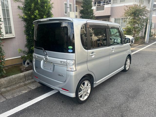 タント カスタムＲＳ　ＥＴＣ付　禁煙　横滑り防止　運転席助手席エアバッグ　ＴＶナビ　リモコンキー　ターボ車　ＰＳ　パワーウインド　安全ボディ　運転席エアバック　ＡＢＳ　ＳＤ（4枚目）
