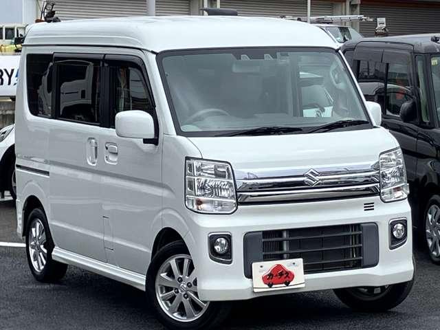 エブリイワゴン ＰＺターボ　ワンオーナー／禁煙車／ハイルーフ／セーフティサポート／メモリーナビ／フルセグＴＶ／ＢＬＵＥＴＯＯＴＨ対応／バックカメラ／ＬＥＤヘッドライト／純正１４インチアルミ／横滑り防止装置／スマートキー／（5枚目）