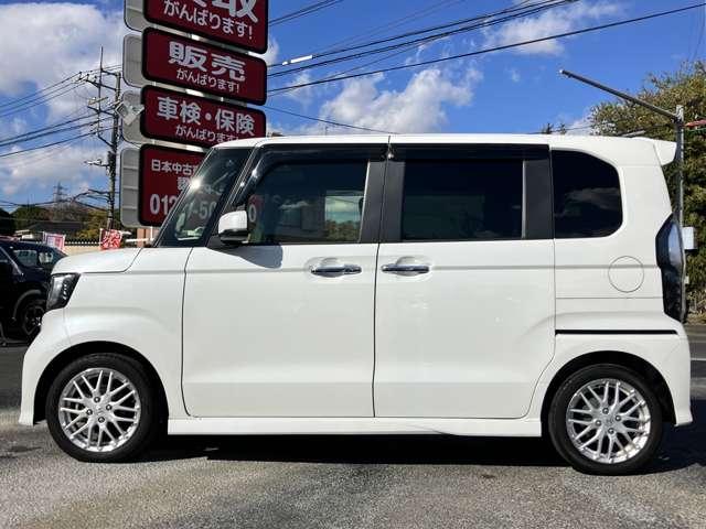Ｎ－ＢＯＸカスタム Ｌターボ　★車検Ｒ９年４月！！★社外メモリーナビ／フルセグＴＶ★ＢＬＵＥＴＯＯＴＨ★バックカメラ★ＬＥＤヘッドライト★ホンダセンシング★両側スライドドア★純正１５インチアルミ★黒ハーフレザー（6枚目）