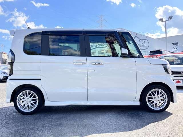 Ｎ－ＢＯＸカスタム Ｌターボ　★車検Ｒ９年４月！！★社外メモリーナビ／フルセグＴＶ★ＢＬＵＥＴＯＯＴＨ★バックカメラ★ＬＥＤヘッドライト★ホンダセンシング★両側スライドドア★純正１５インチアルミ★黒ハーフレザー（7枚目）