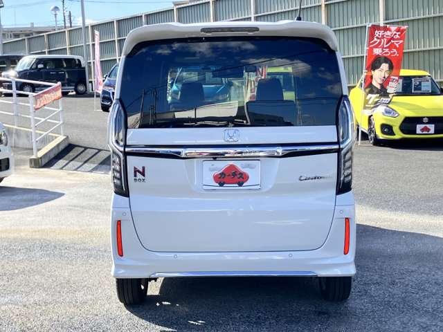 Ｎ－ＢＯＸカスタム Ｌターボ　★車検Ｒ９年４月！！★社外メモリーナビ／フルセグＴＶ★ＢＬＵＥＴＯＯＴＨ★バックカメラ★ＬＥＤヘッドライト★ホンダセンシング★両側スライドドア★純正１５インチアルミ★黒ハーフレザー（8枚目）