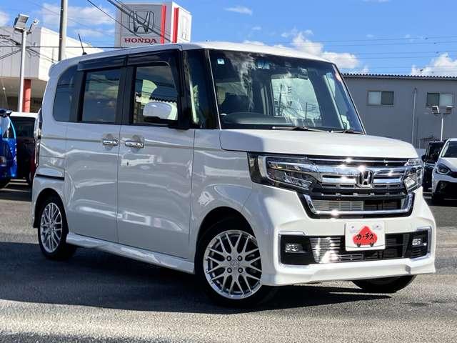 Ｎ－ＢＯＸカスタム Ｌターボ　★車検Ｒ９年４月！！★社外メモリーナビ／フルセグＴＶ★ＢＬＵＥＴＯＯＴＨ★バックカメラ★ＬＥＤヘッドライト★ホンダセンシング★両側スライドドア★純正１５インチアルミ★黒ハーフレザー（9枚目）
