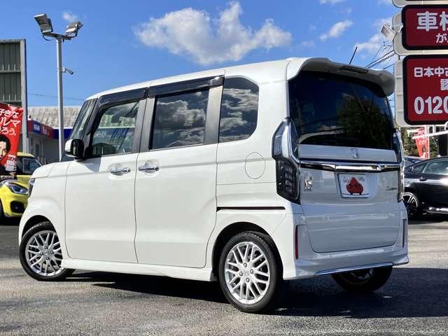 Ｎ－ＢＯＸカスタム Ｌターボ　★車検Ｒ９年４月！！★社外メモリーナビ／フルセグＴＶ★ＢＬＵＥＴＯＯＴＨ★バックカメラ★ＬＥＤヘッドライト★ホンダセンシング★両側スライドドア★純正１５インチアルミ★黒ハーフレザー（10枚目）