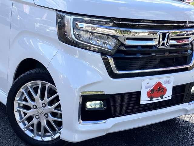 Ｎ－ＢＯＸカスタム Ｌターボ　★車検Ｒ９年４月！！★社外メモリーナビ／フルセグＴＶ★ＢＬＵＥＴＯＯＴＨ★バックカメラ★ＬＥＤヘッドライト★ホンダセンシング★両側スライドドア★純正１５インチアルミ★黒ハーフレザー（46枚目）