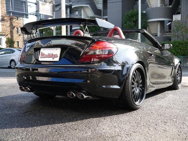 ＳＬＫ ＳＬＫ５５　ＡＭＧ　ＳＬＫ５５ＡＭＧ　ブラックシリーズ仕様　エキマニ　カールソンエキゾーストシステム　ホイール（18枚目）