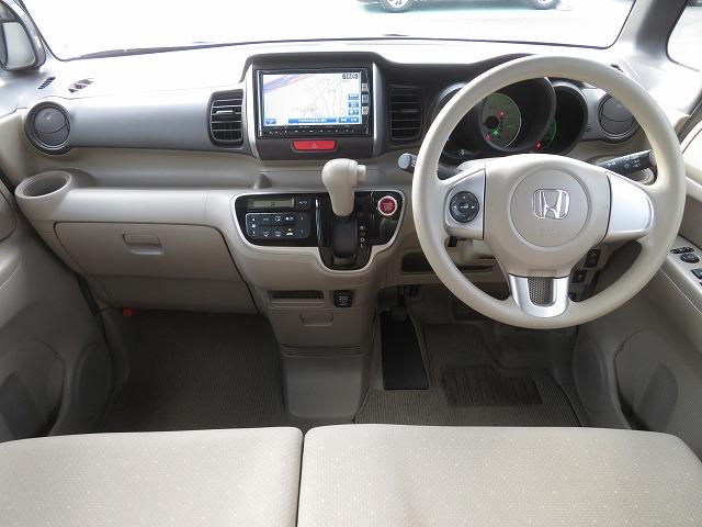 Ｎ－ＢＯＸ Ｇ・Ｌパッケージ　ディーラー保証　リア席モニター　Ｂｌｕｅｔｏｏｔｈ対応ナビ　バックカメラ　ＣＤ／ＤＶＤ再生　左電動スライドドア　ベンチシート　ＥＴＣ　ミュージックサーバー　電動格納ミラー　横滑り防止装置　　純正アルミ（10枚目）