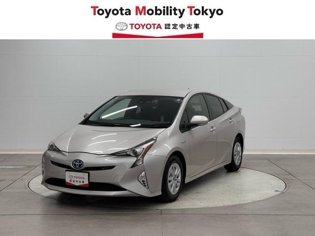 プリウス Sセーフティプラス 衝突回避システム Bモニター ドラレコ付き 定期点検記録簿 LEDライト クルコン ETC装備 スマートKEY ナビTV イモビライザー 横滑り防止機能 PW カーテンエアバッグ キーレスエントリー(5枚目)