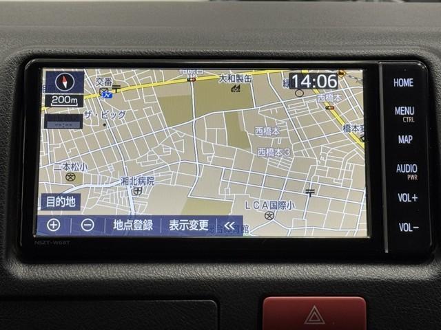 ハイエースバン ＤＸ　ＧＬパッケージ　衝突被害軽減ブレーキ　車検整備付　前後ドライブレコーダー　ＥＴＣ２．０　オートマチックハイビーム　オートエアコン　コーナーセンサー　ＡＵＸ入力　盗難防止装置　ＡＣ１００Ｖ　ナビＴＶ　バックモニター（8枚目）