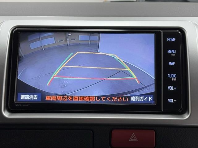 ハイエースバン ロングスーパーＧＬ　フルフラット　リアカメラ　ＳＲＳ　Ｗエアコン　横滑り防止装置付　盗難防止機能　キーレス　ＤＶＤ視聴可　エアコン　パワステ　ナビＴＶ　ドライブレコーダ　ＥＴＣ　ミュージックプレイヤー接続可　ＡＢＳ（6枚目）